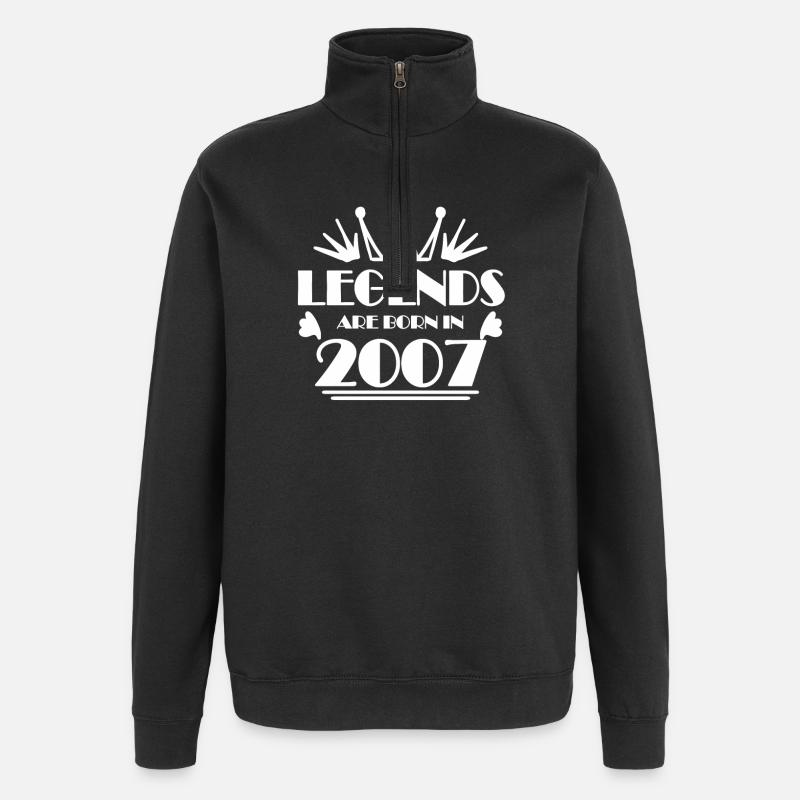 2007 - Born 2007 - Quarter-Zip Sweatshirt - black