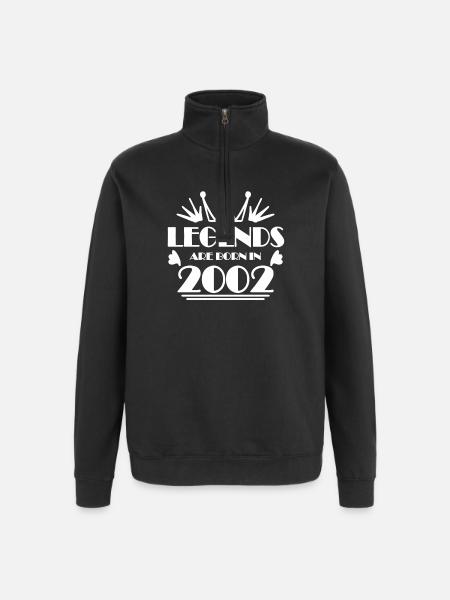 2002 - Born 2002 - Quarter-Zip Sweatshirt - black