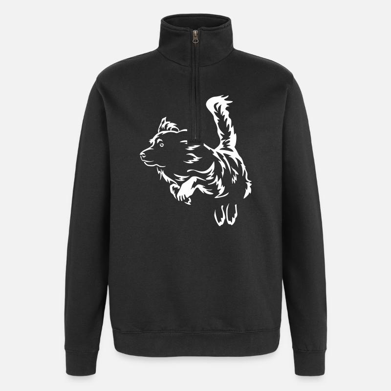 Berger australien « Black Edition » - Sweat à zip 1/4 - noir
