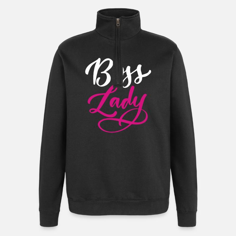 Lady  - Quarter-Zip Sweatshirt - black