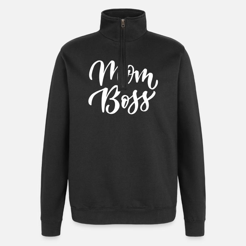 Maman Bos.s - Sweat à zip 1/4 - noir
