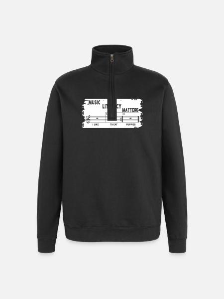Music Literacy Matters - Quarter-Zip Sweatshirt - black