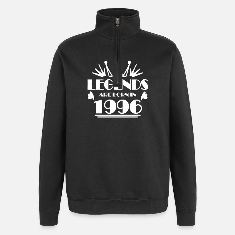 1996 - Né en 1996 - Sweat à zip 1/4 - noir