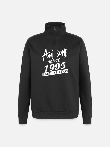 1995 - Born 1995 - Quarter-Zip Sweatshirt - black