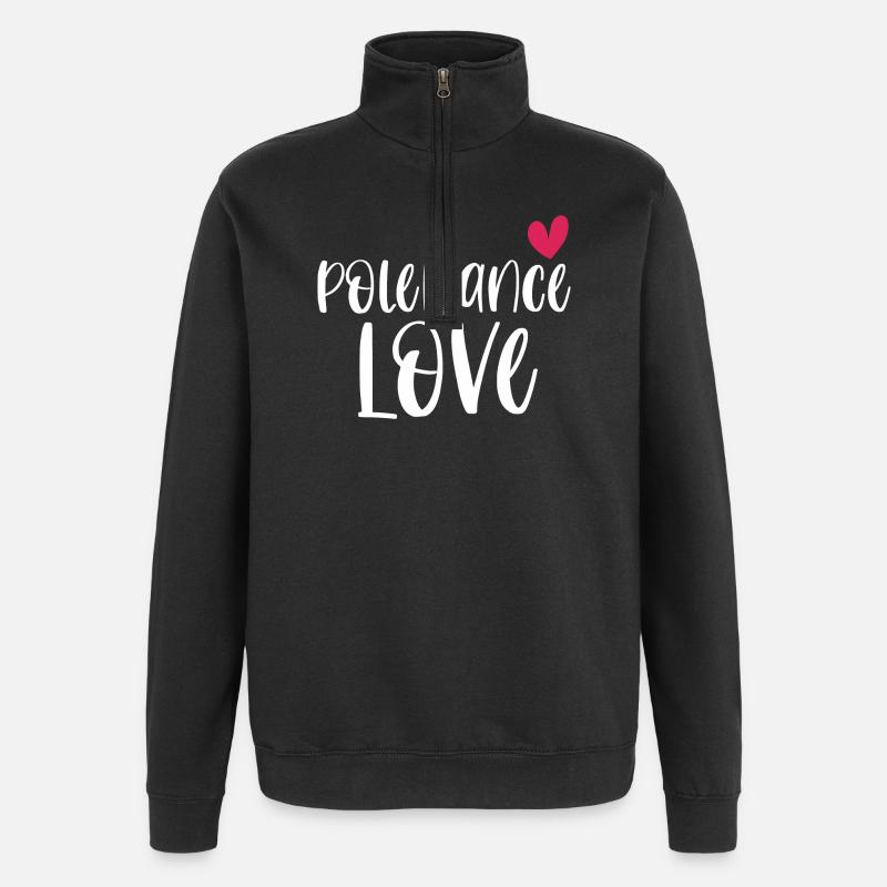 Pole Dance Love Poledancing Pole Gift - Quarter-Zip Sweatshirt - black