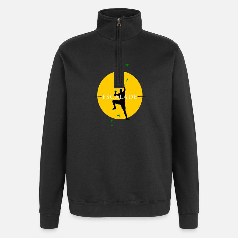 Escalade - Sweat à zip 1/4 - noir