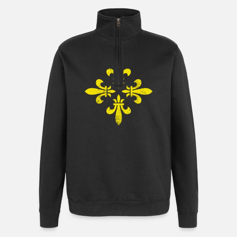 FLEURS DE LYS MILLÉSIME Midden-Drenthe - Sweat à zip 1/4 - noir