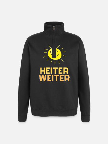 Cheerful Continue - Quarter-Zip Sweatshirt - black