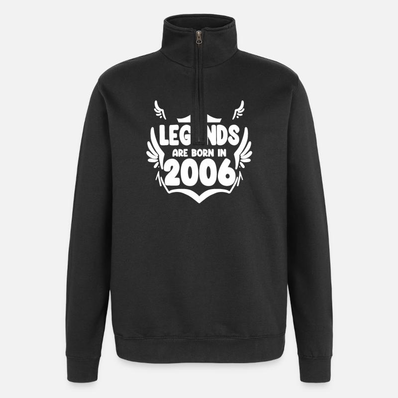 2006 - Né en 2006 - Sweat à zip 1/4 - noir