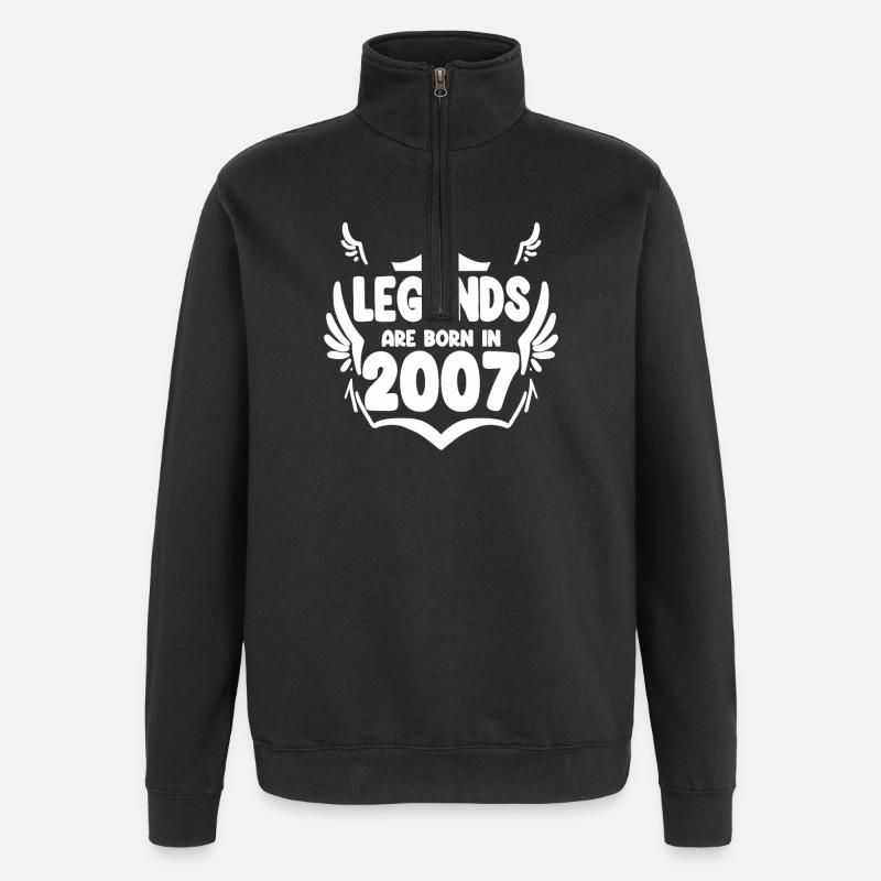 2007 - Born 2007 - Quarter-Zip Sweatshirt - black