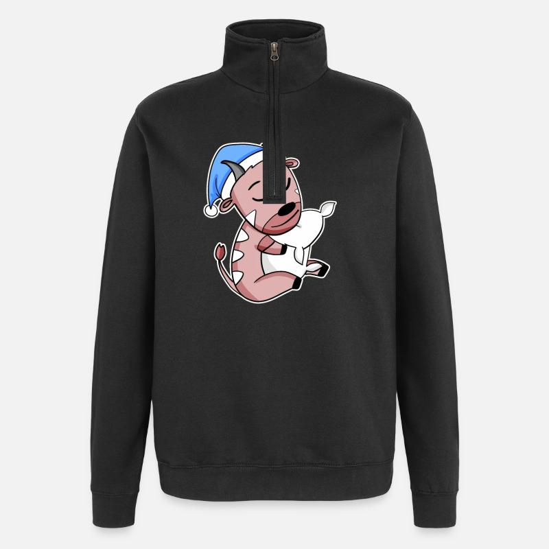 Antilope - Quarter-Zip-Sweatshirt - Schwarz