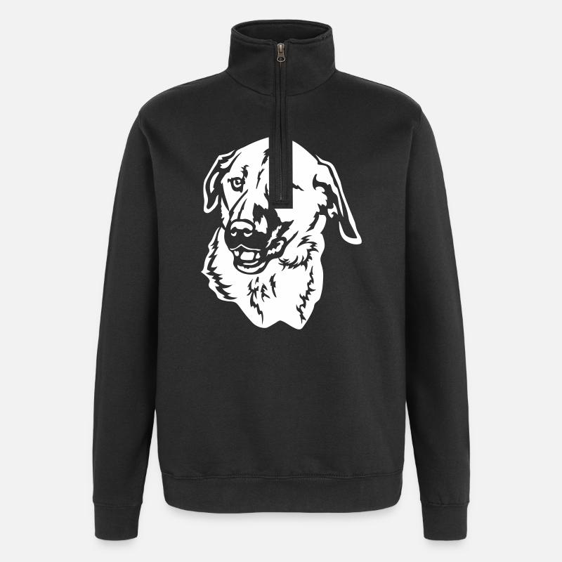 Kangal Head « Black Edition » - Sweat à zip 1/4 - noir