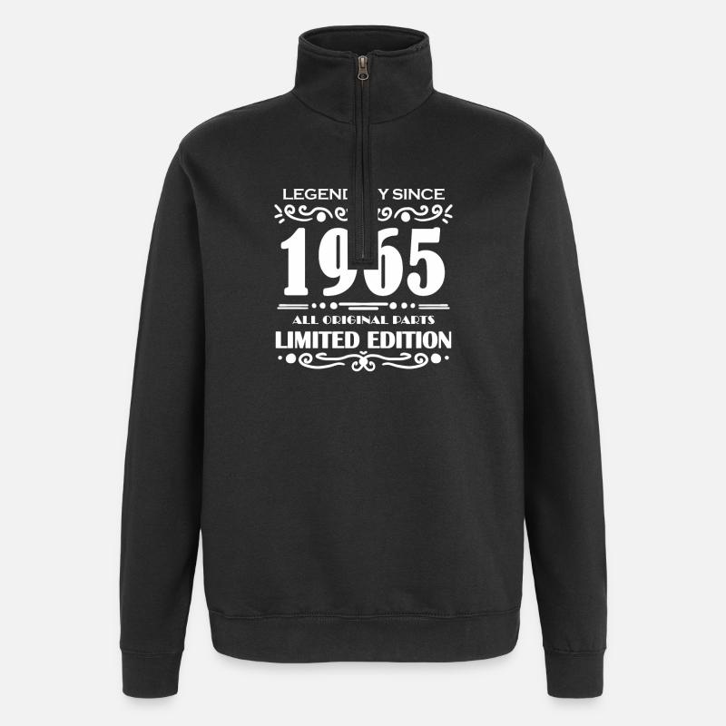 1965 - Born 1965 - Legend - Quarter-Zip Sweatshirt - black
