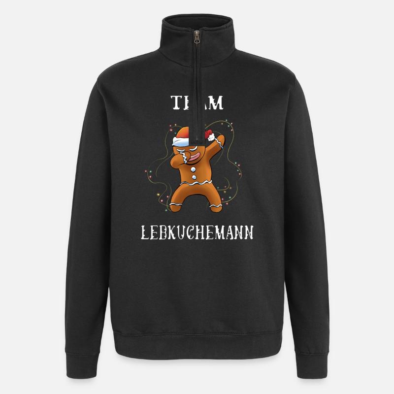 Team Gingerbread - Quarter-Zip Sweatshirt - black