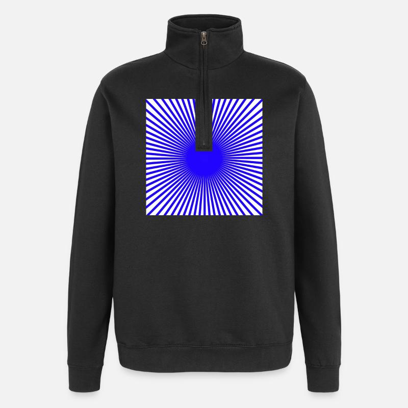 Blue Disc - Quarter-Zip Sweatshirt - black