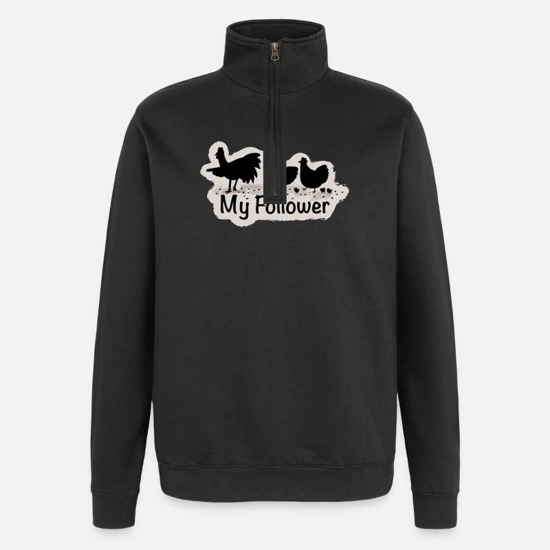 My Follower - Quarter-Zip-Sweatshirt - Schwarz