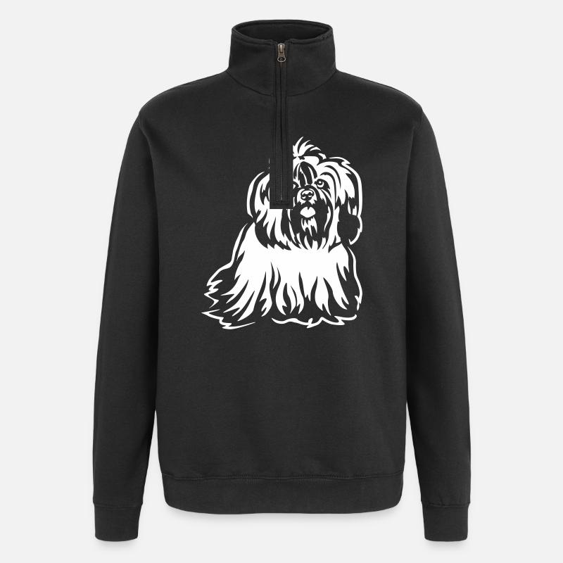 Shih-Tzu « Édition Noire » - Sweat à zip 1/4 - noir