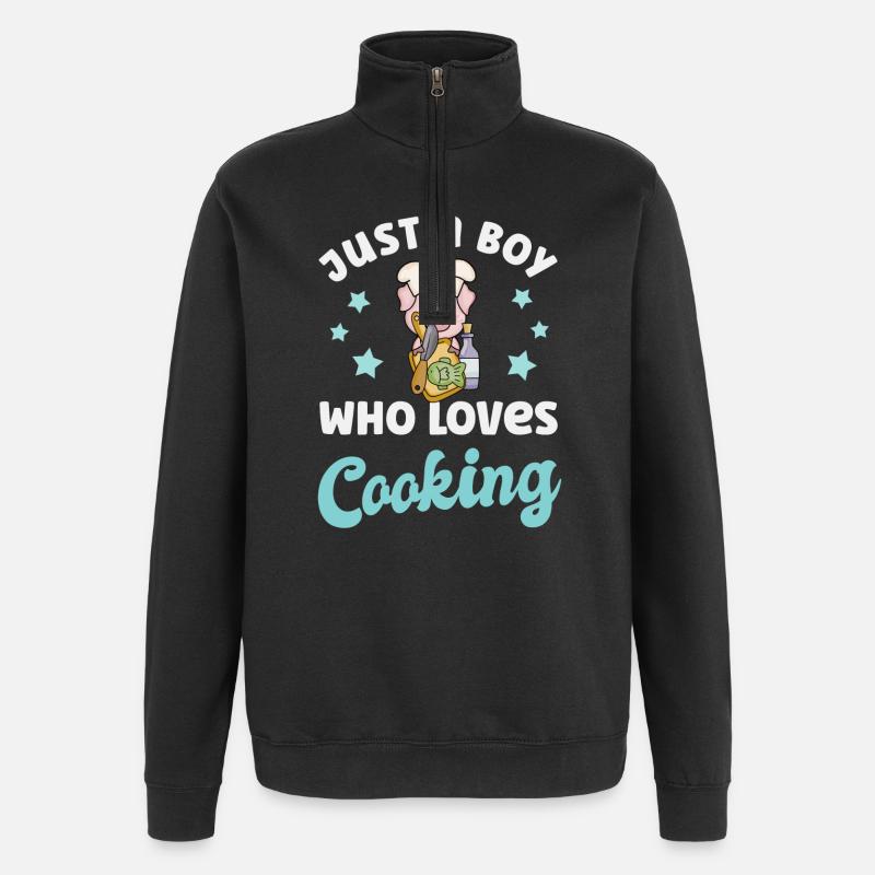 Chef Cuisine - Sweat à zip 1/4 - noir