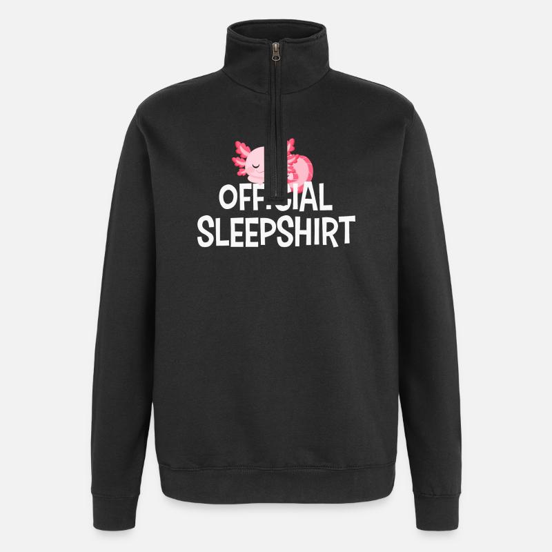 Axolotl - Quarter-Zip Sweatshirt - black