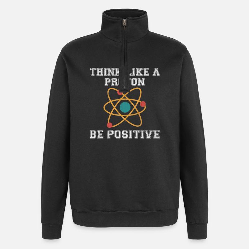 Positives Proton - Quarter-Zip-Sweatshirt - Schwarz