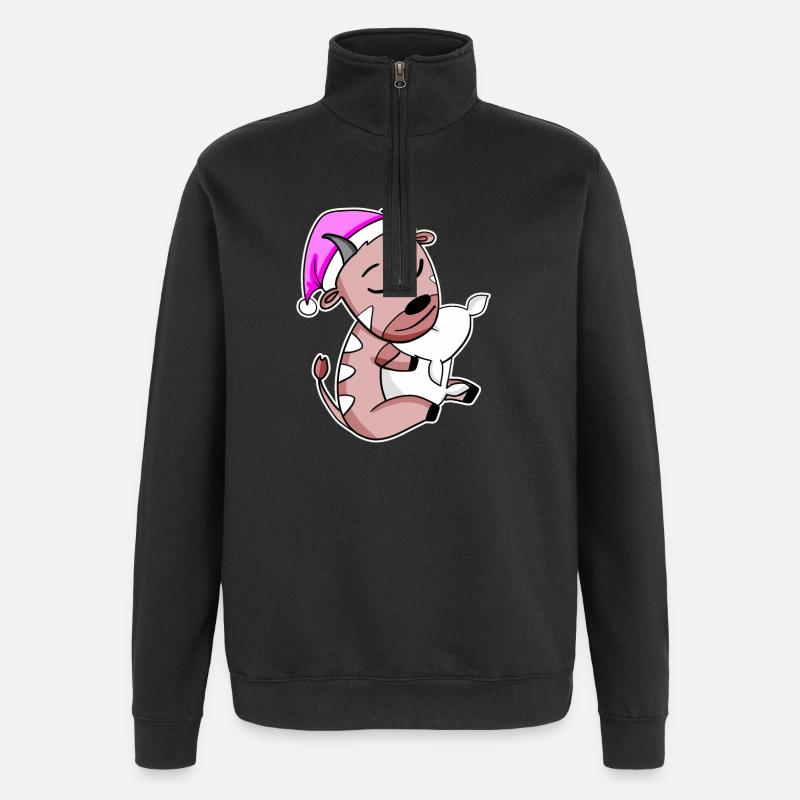 Antilope - Sweat à zip 1/4 - noir