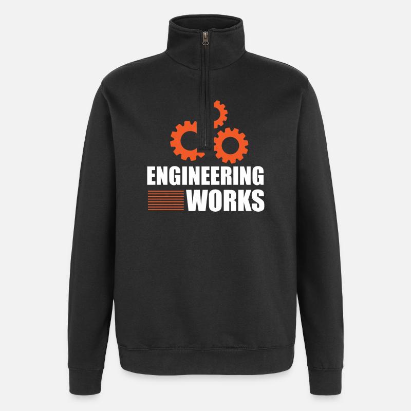 Engineering Works - Quarter-Zip Sweatshirt - black