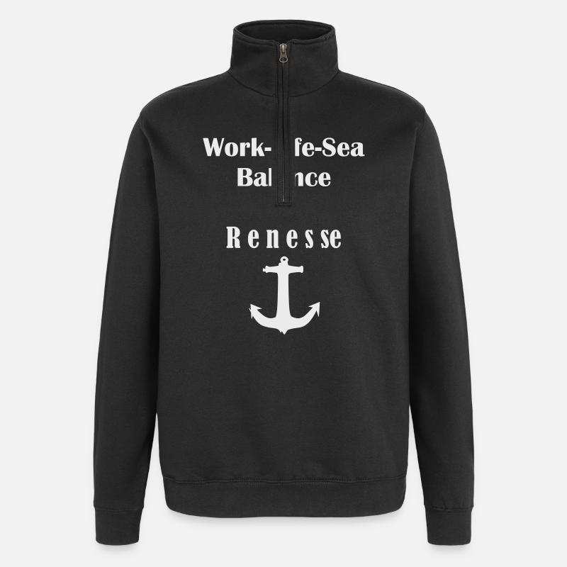 Work Life Sea 2023 - Quarter-Zip-Sweatshirt - Schwarz