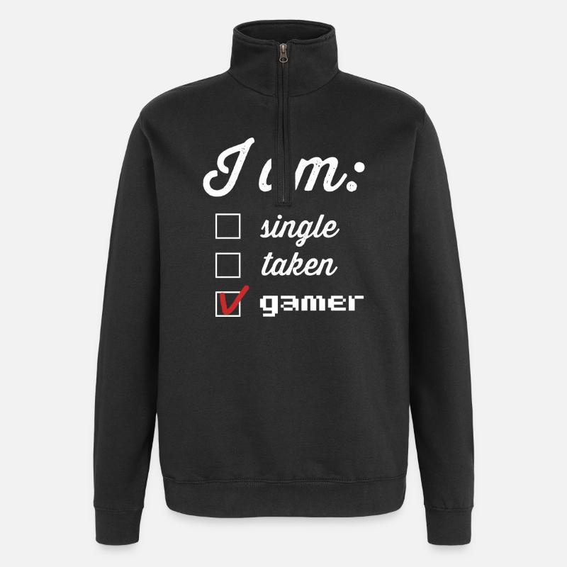 Statut du joueur : joueur pris en une seule - Sweat à zip 1/4 - noir