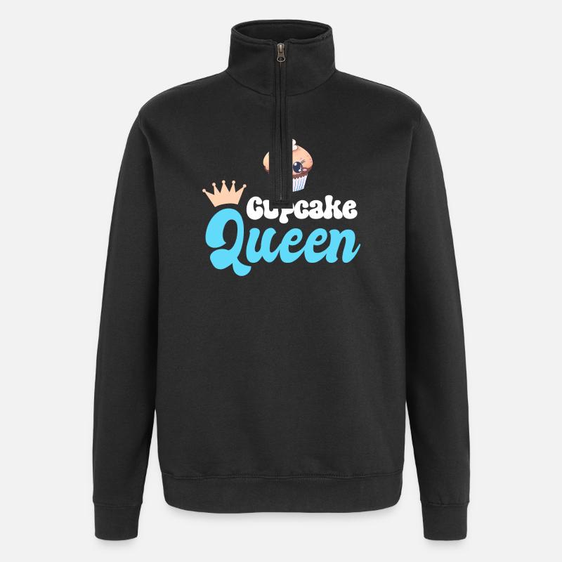 Cupcake Baking Baker - Sweat à zip 1/4 - noir