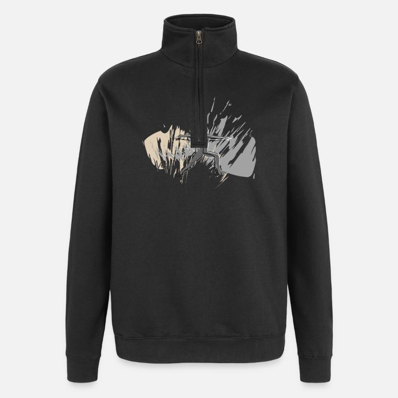 Votre style de yoga - Sweat à zip 1/4 - noir