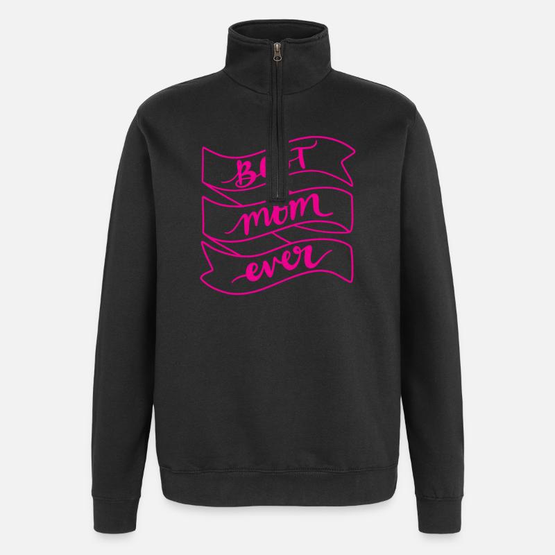 Beste Mutter aller Zeiten - Quarter-Zip-Sweatshirt - Schwarz