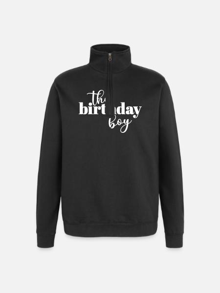 The Birthday Boy - Quarter-Zip Sweatshirt - black