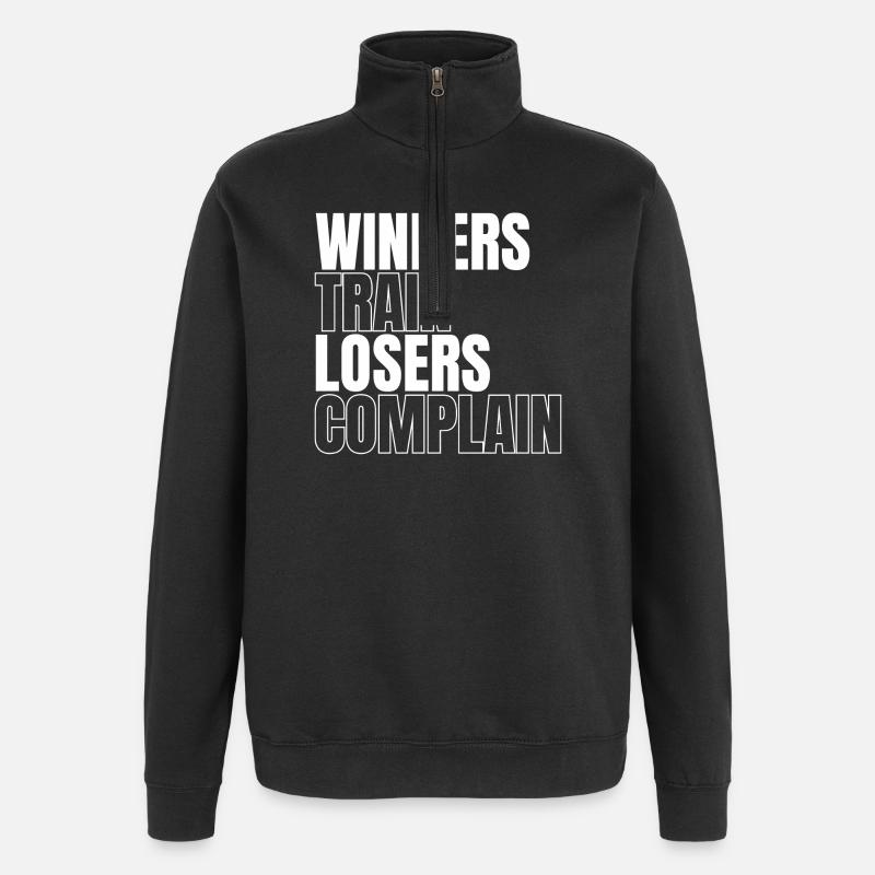 Winners - Quarter-Zip Sweatshirt - black
