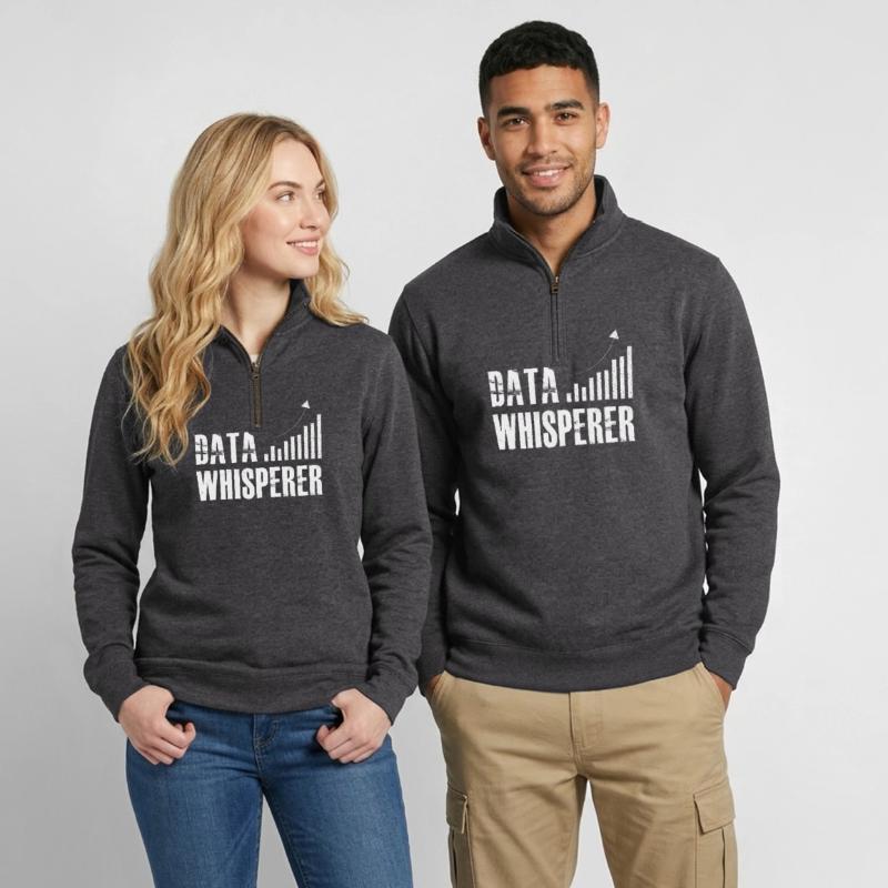 Data Whisperer Science Analyst Software Engineer Quarter-Zip Sweatshirt