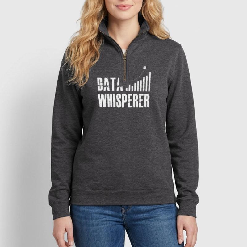 Data Whisperer Science Analyst Software Engineer Quarter-Zip Sweatshirt