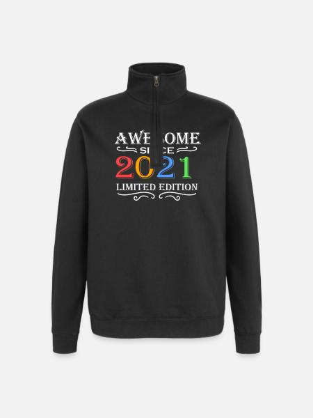 2021 - Millésime 2021 - Sweat à zip 1/4 - noir