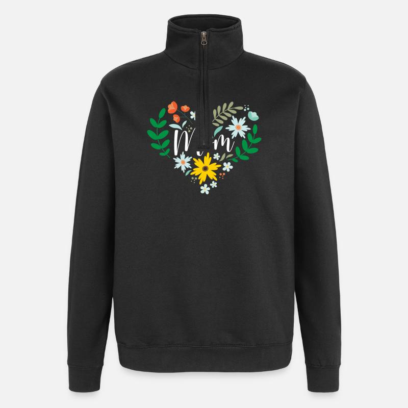 Best Mom Ever - Quarter-Zip Sweatshirt - black