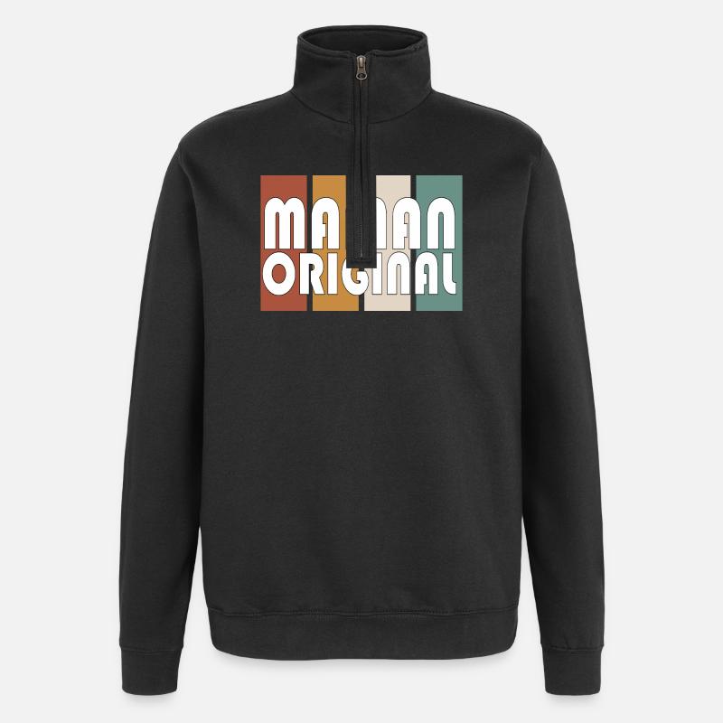 Ursprüngliche Mutter - Quarter-Zip-Sweatshirt - Schwarz