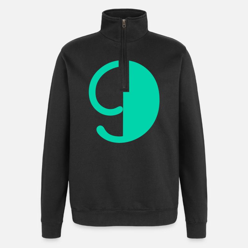 9. HAPPY BIRTHDAY. JOYEUX ANNIVERSAIRE - Sweat à zip 1/4 - noir