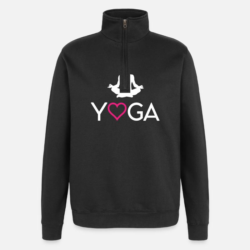 Joga - Quarter-Zip-Sweatshirt - Schwarz