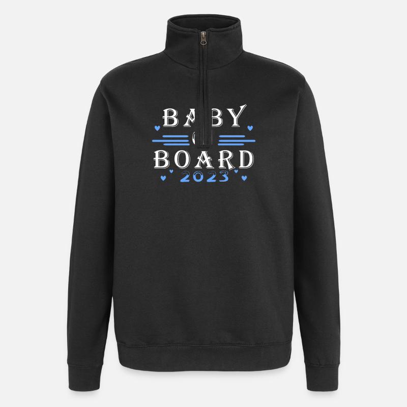 Enceinte 2023 - Sweat à zip 1/4 - noir