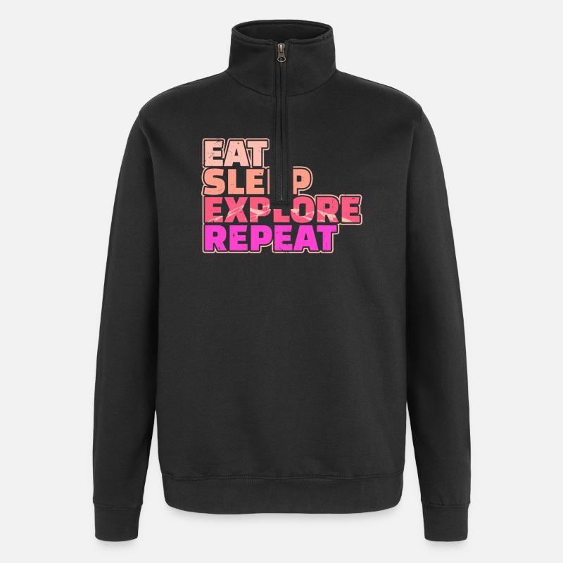 Déclaration de randonnée alpiniste - Sweat à zip 1/4 - noir