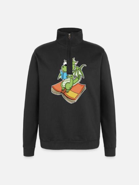 Books Dragon Dragon - Quarter-Zip Sweatshirt - black