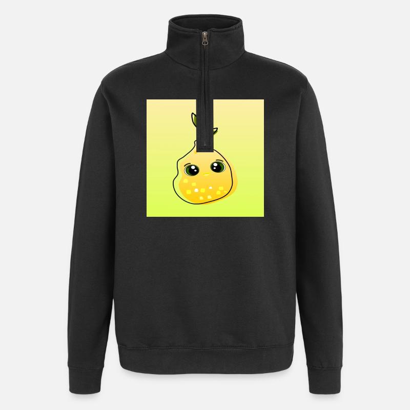 Lemon Lemon Food - Sweat à zip 1/4 - noir