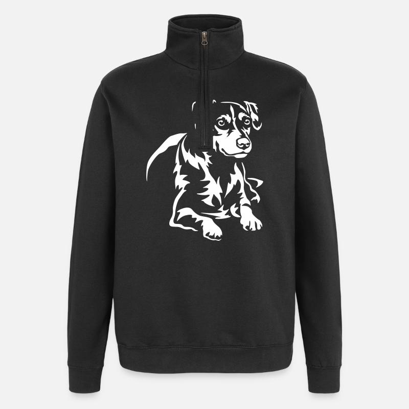 Dansk Svensk Gaardhond « Édition Noire » - Sweat à zip 1/4 - noir
