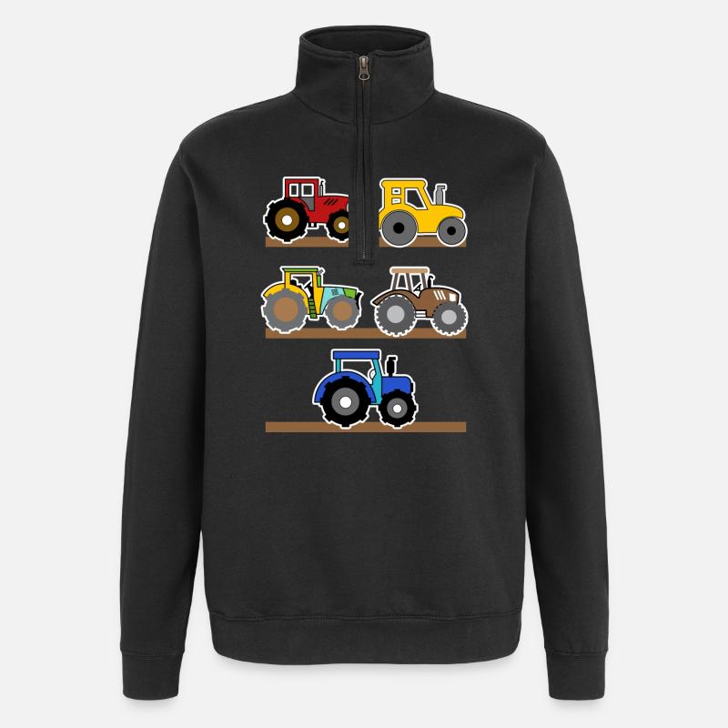Landwirtschaft Landleben Ackerbau Traktor Bauer - Quarter-Zip-Sweatshirt - Schwarz