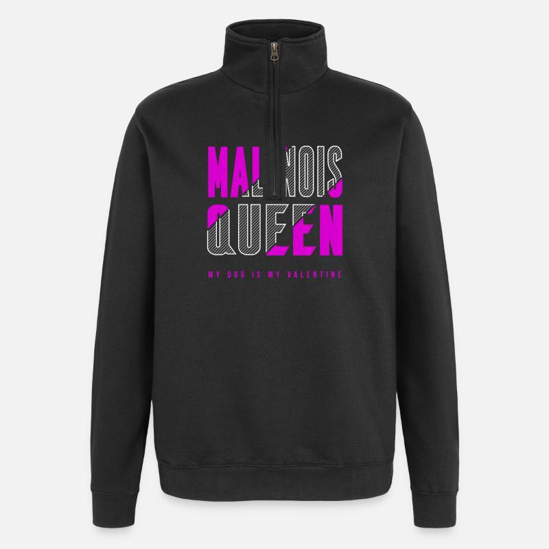 Malinois Queen - Quarter-Zip Sweatshirt - black