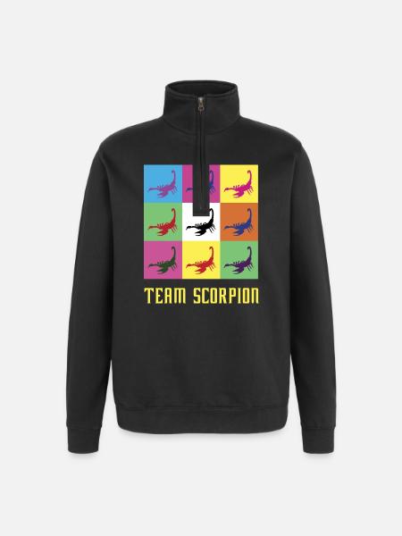 L'équipe Scorpio - Sweat à zip 1/4 - noir
