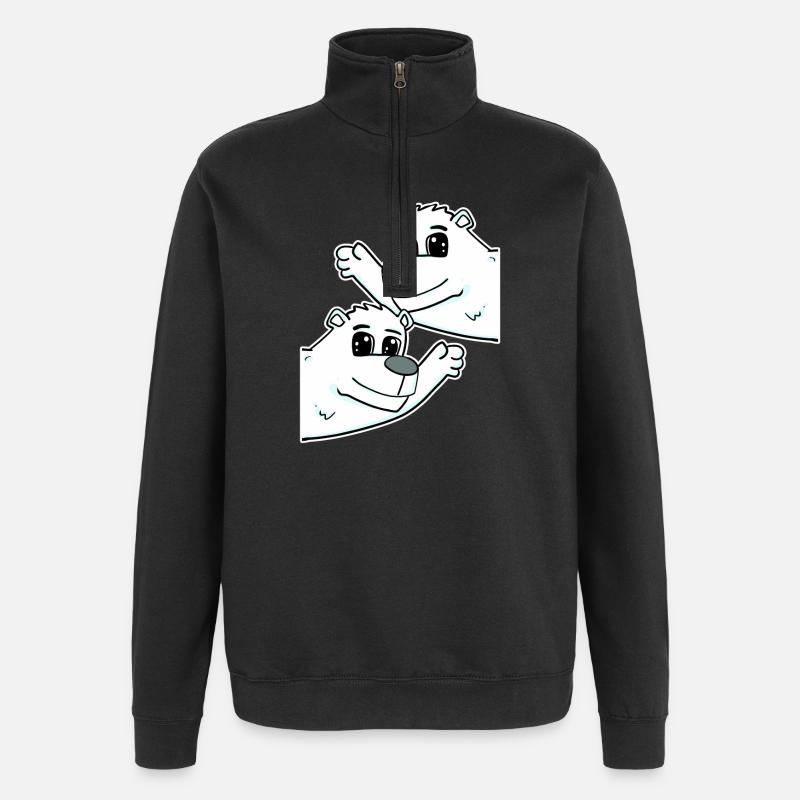 Polar Bear Polar Bear - Quarter-Zip Sweatshirt - black