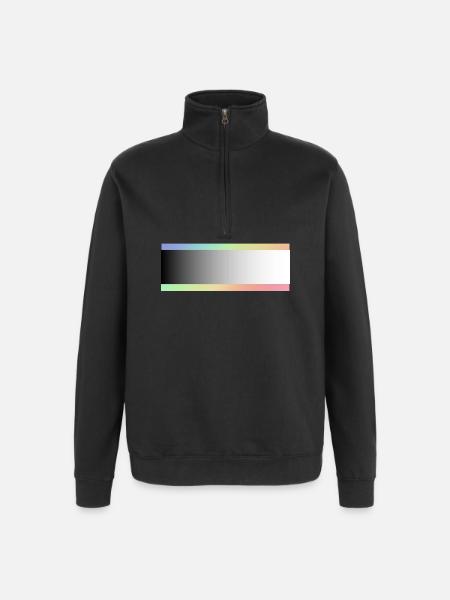 Grauzonen 2 - Quarter-Zip-Sweatshirt - Schwarz